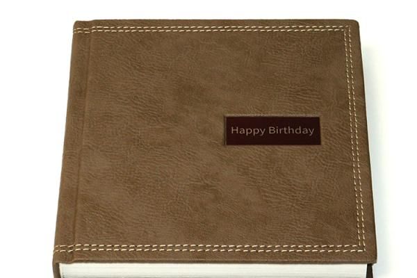Фотокнига из кожи Happy Birthday 3